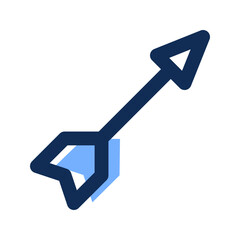 Sticker - arrow filled line icon