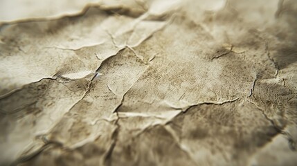 Canvas Print - Grunge textured old paper surface close up