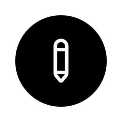 Poster - pencil line circular icon