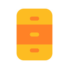 Sticker - filing cabinet flat icon