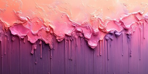 Wall Mural - Vibrant Pastels: Dripping Splatter on Pixelated Canvas, generative ai