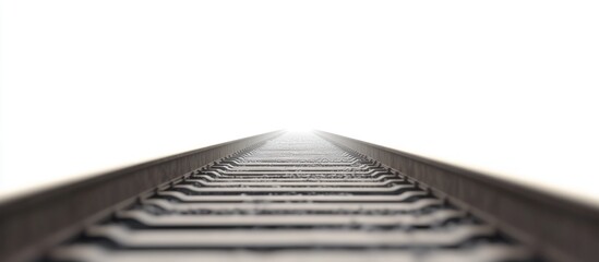 endless tracks leading into the light