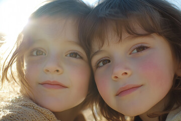 A group of children are playing happily in the sun. Children of different skin colors and nationalities are suitable for education and peace, showing strong tolerance.