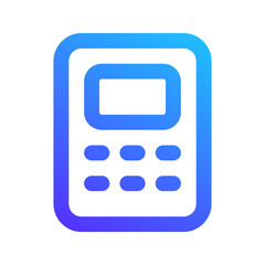 Sticker - calculator gradient icon