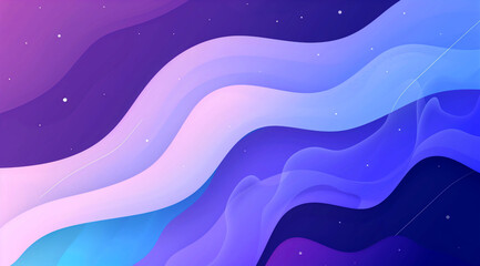 Wall Mural - purple abstract background with wavy shapes and gradient