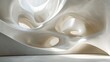© MyBackground - Minimalist background with white 3D abstract sculpt