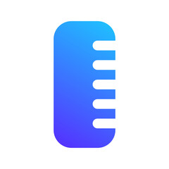 Sticker - ruler gradient fill icon