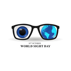 Vector illustration of World Sight Day social media feed template