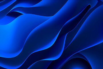 Wall Mural - Abstract background with blue shapes and gradient