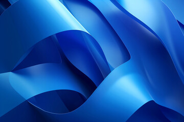 Sticker - Abstract background with blue shapes and gradient