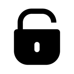Wall Mural - security lock flat vector icon