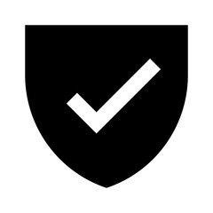 Wall Mural - security notification on flat vector icon