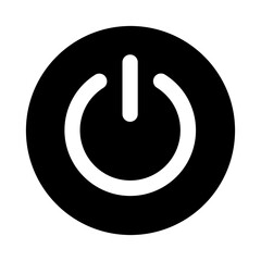 Wall Mural - power on vector flat icon