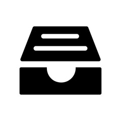 Wall Mural - inbox email vector icon