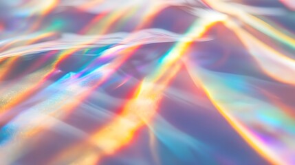 Canvas Print - Abstract Holographic Background with Rainbow Colors.