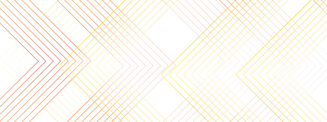 Poster - Abstract modern minimalistic golden and red geometric line with layered geometric triangle shapes. Futuristic digital landscape with lines. Concept for dynamic websites, striking posters, and business