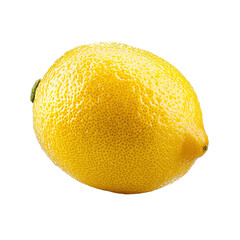 Poster - lemon isolated on transparent background, side view