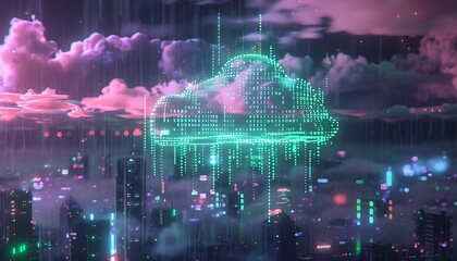 Wall Mural - Cloud Computing: The Future of Technology