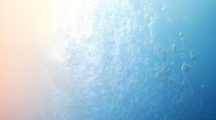 Poster - Abstract image of bubbles rising in a gradient blue background.