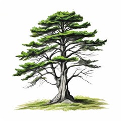 the AI Image Generator, Tree isolate on white background