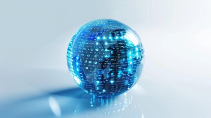 Digital Earth Globe with Data