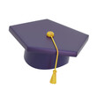 © Vektora - graduation hat 3d illustration
