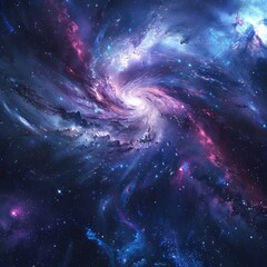 Wall Mural - whirlwind of stars: a cosmic tapestry