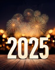 Wall Mural - 2025 new year background 