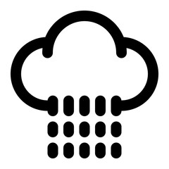 rain, rainy, raining, weather, wet, cloud, nature, geography, geographic outline icon