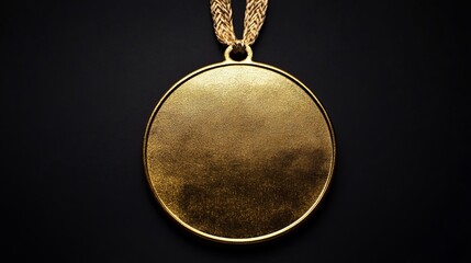 Wall Mural - gold first place winners medal. success achievement concept