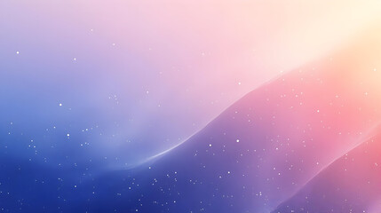 Wall Mural - Soft gradient background with subtle stars and flowing waves.