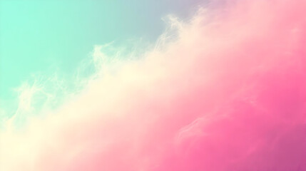 Poster - Soft pastel clouds blend in a dreamy gradient of colors.