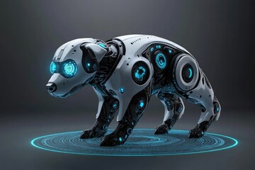 Poster - Robot Dog on Circular Surface