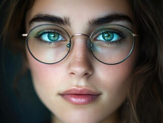 Poster - Woman with glasses