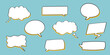 © RomixImage - Speech bubble, thought balloon icon illustration set.