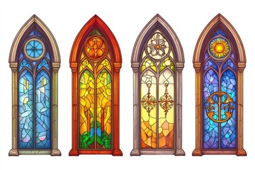 Wall Mural - Stained Glass Windows