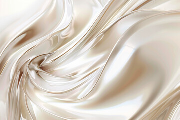 Luxury pearl fabric background 3d render