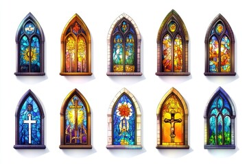 Canvas Print - Stained Glass Windows