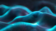 © PoyTumStudio - Dark chartreuse gradient background, Snake of lime green light and technological computational, lime green tones, minimalism, dark chartreuse background, 3D