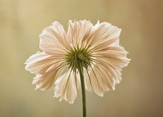 Wall Mural - An image of a flower with a slightly wrinkled texture