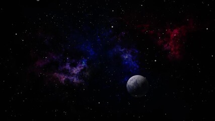 Wall Mural - planet with cosmos background and stars in space