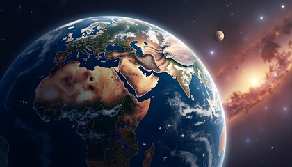earth in space