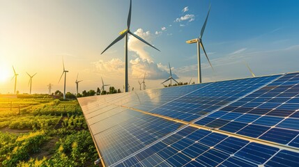 renewable energy sources like solar and wind power offer sustainable alternatives to fossil fuels, r