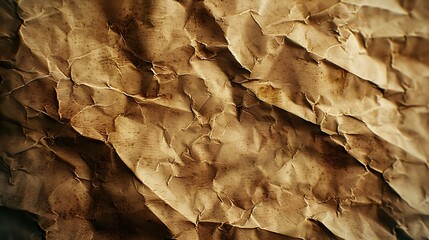 Aufkleber - Old brown paper texture background : Generative AI