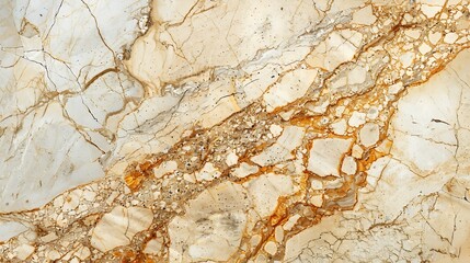 Fototapete - Italian Beige breccia Marble Texture Background using for interior exterior Home decoration wallpapers Wall tiles and floor tiles slab surface : Generative AI
