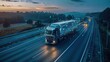 © Koborixgen - Self-driving truck fleet management center,