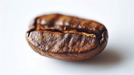 Aufkleber - Roasted coffee bean isolated on white : Generative AI