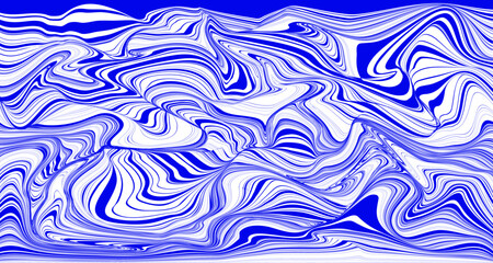 Wall Mural - Abstract fluid and wave background in blue color