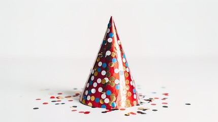 party hat in white background