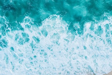 Top view of calm sea water texture background